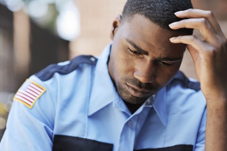 Policeman with Depression